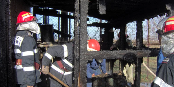 Incendiul a cuprins saivanul