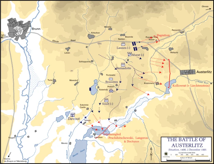 783px Battle of Austerlitz   Situation at 1400 2 December 1805 gif gif