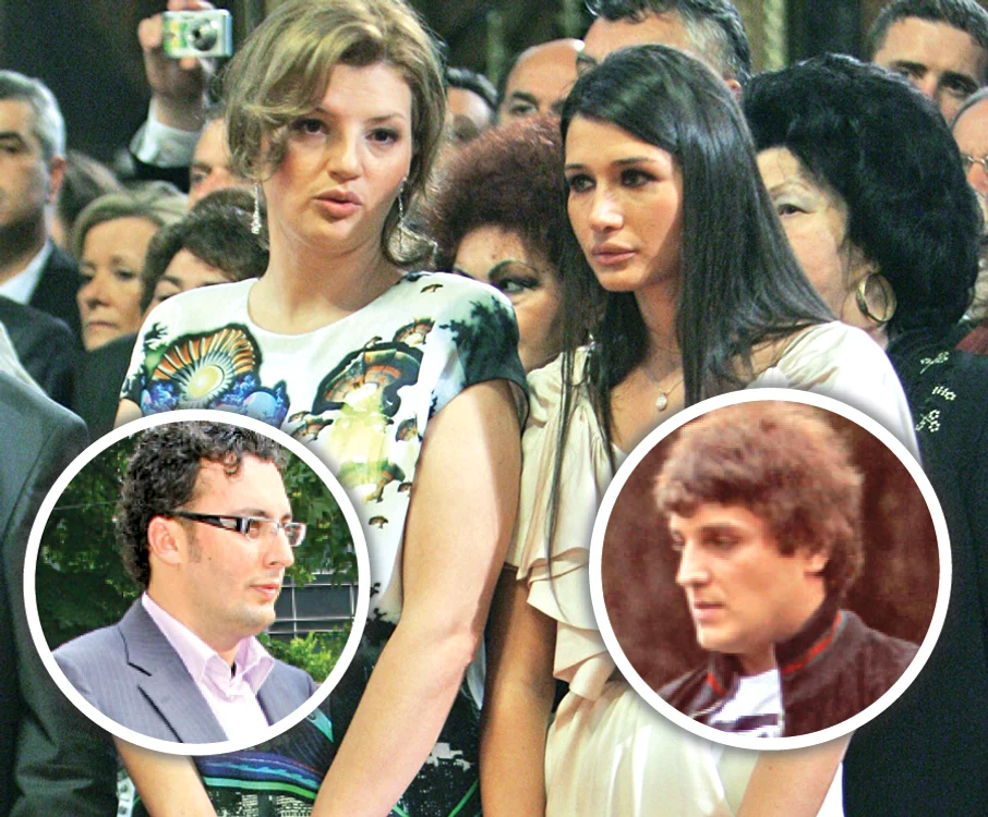 
    La biserică, cele două fiice ale  preşedintelui Băsescu au stat una  lângă alta,  mereu în spatele părinţilor lor  