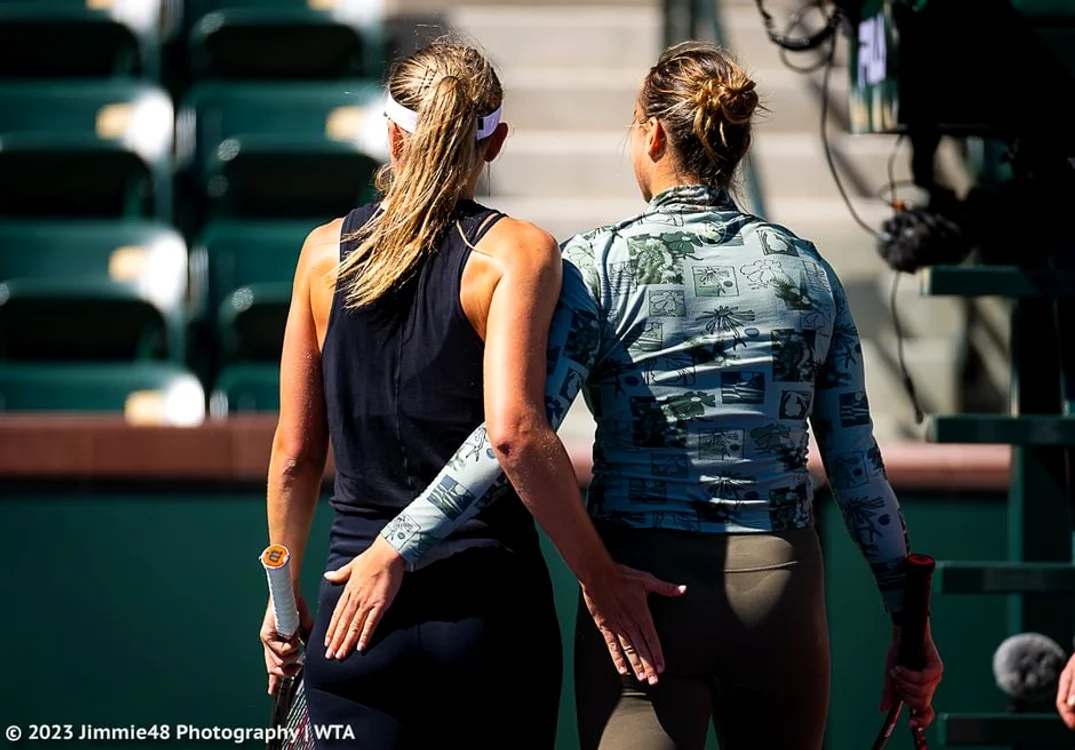 Paula Badosa și Aryna Sabalenka, bune prietene. Foto WTA