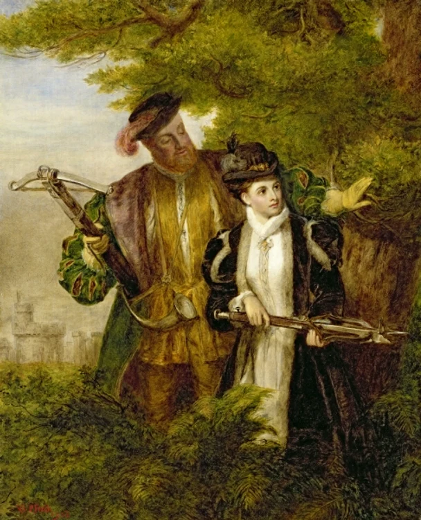 King Henry and Anne Boleyn Deer shooting in Windsor Forest jpg jpeg