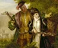 Regele Henric al VIII-lea și Anne Boleyn, imortalizați într-un tablou, la vânătoare de căprioare în pădurea Windsor