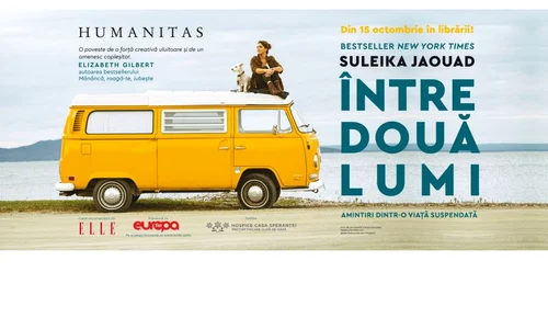 „Între două lumi” de Suleika Jaouad, bestseller New York Times, cartea de memorii a toamnei la Humanitas jpeg