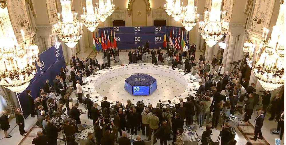 Summitul B9 la București. Nicușor Dan: „Consolidăm viitorul Alianței Nord-Atlantice”. Președintele Poloniei: „Rusia provoacă direct NATO”