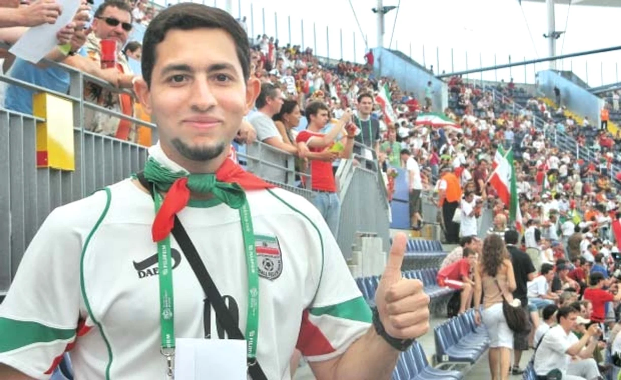 Amir Kiarash, la un meci al Iranului la Mondialul din 2006 în Germania.