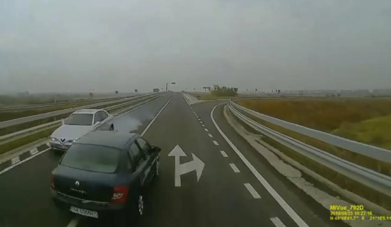 Şofer kamikaze VIDEO Facebook/Info Trafic 24/Alex Huza