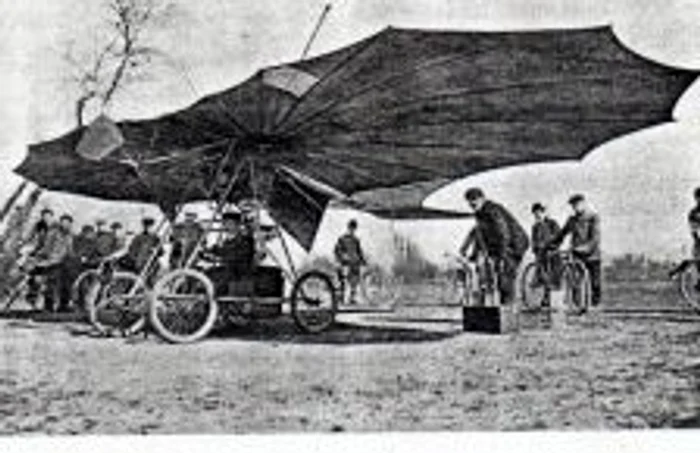 Primul zbor al lui Traian Vuia. FOTO: pilotmagazin.ro