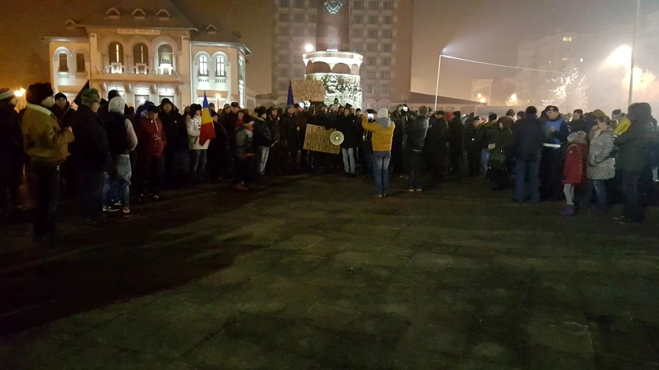 Un nou protest anunţat joi seara la Focşani