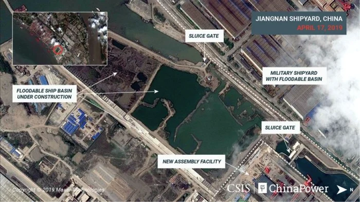 Imagini din satelit China construieste al treilea portavion FOTO chinapower.csis.org