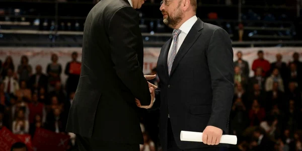 Victor Ponta si Martin Schulz FOTO Mediafax 