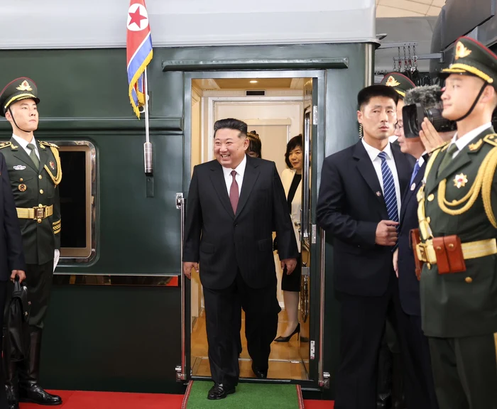 Kim Jong-un a ajuns marți la Beijing FOTO X