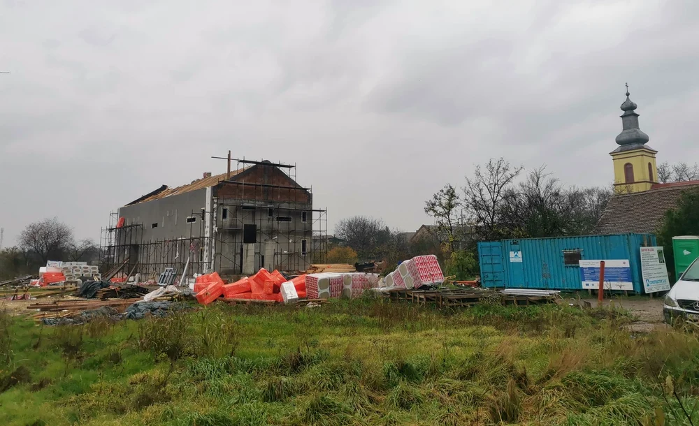 Se construiește muzeul de la Parța FOTO Ștefan Both