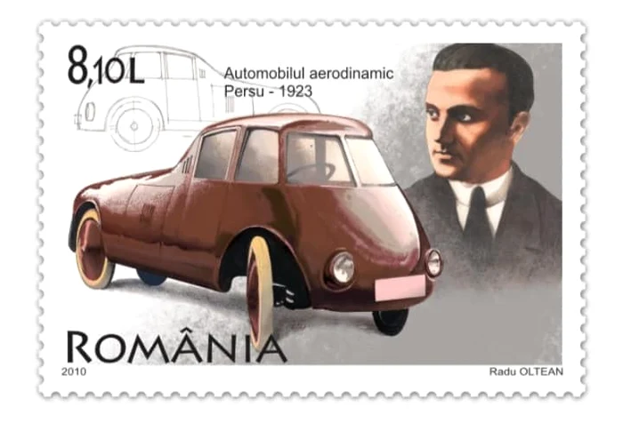 Timbru emis de Romfilatelia