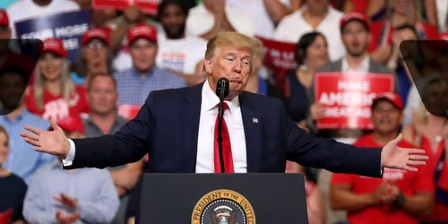 Preşedintele American Donald Trump vorbeşte în timpul unui miting electoral în care-şi anunţă candidature pentru al doilea mandate la Amway Center din Orlando Florida Statele Unite ale Americii FOTO FOTO Guliver / Getty Images / Joe Raedle