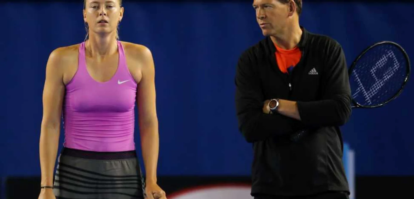 Maria Şarapova şi Sven Groeneveld FOTO EPA-EFE