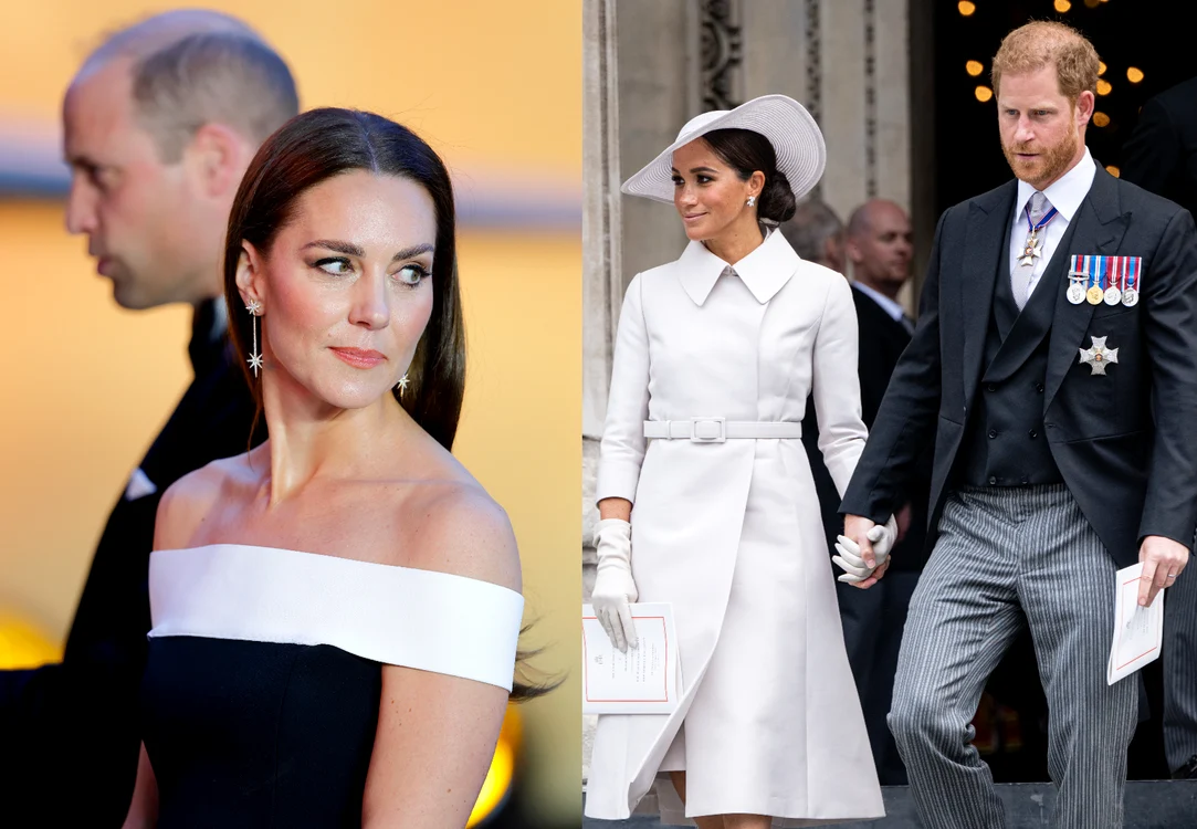 Prințul Harry și Meghan Markle, Prințul William și Kate Middleton foto Getty jpg