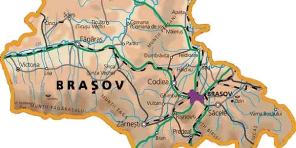 harta judetului Brasov