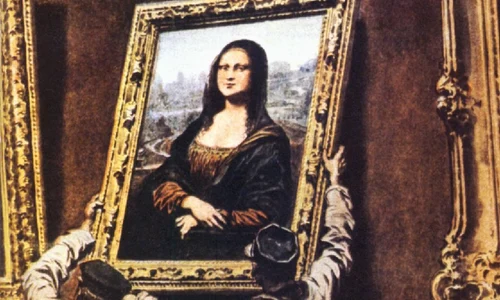 Achille Beltrame   Theft of the Mona Lisa from La Domenica del Corriere 3rd 10th September 1911   (MeisterDrucke 661708) jpg