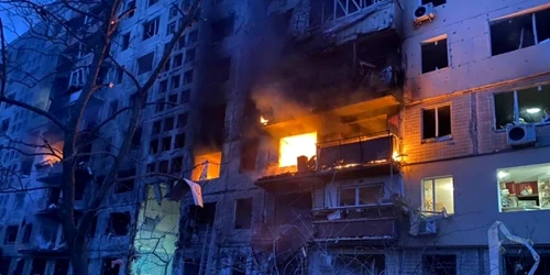 Bombardament in Kiev foto twitter