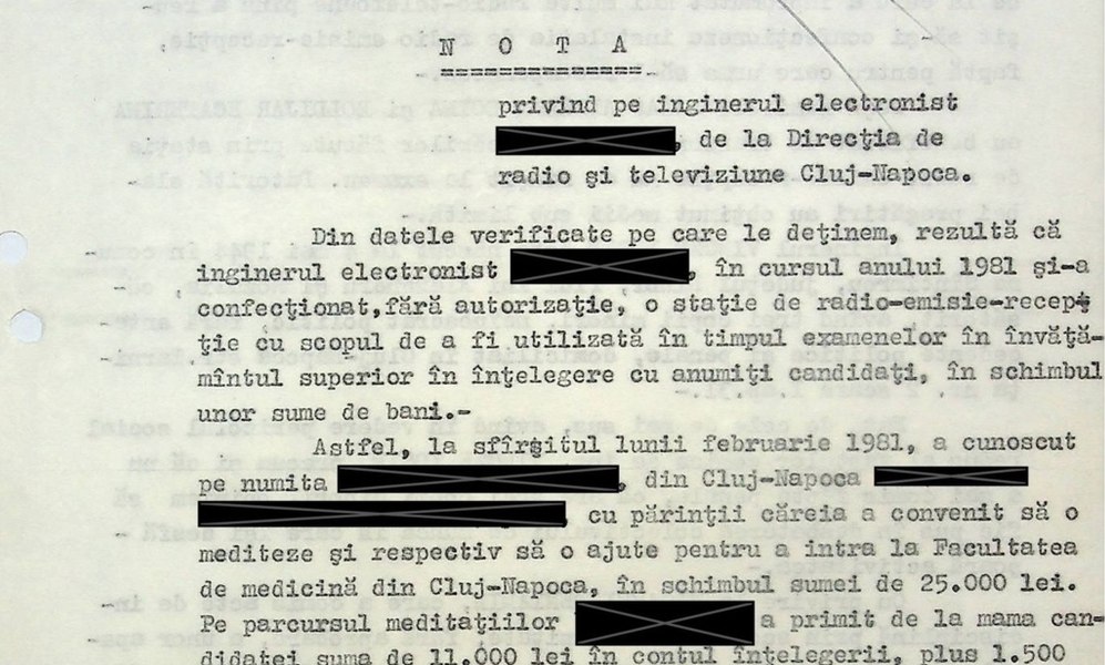 Cum a fraudat un inginer examenul la Medicină în urmă cu 40 de ani. Sistemul inventat pentru a ajuta două candidate