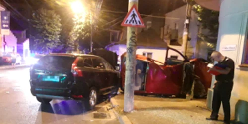Accidente rutiere pe aceeaşi stradă Mihai Viteazu aproape simultan Sursa IPJ Constanţa