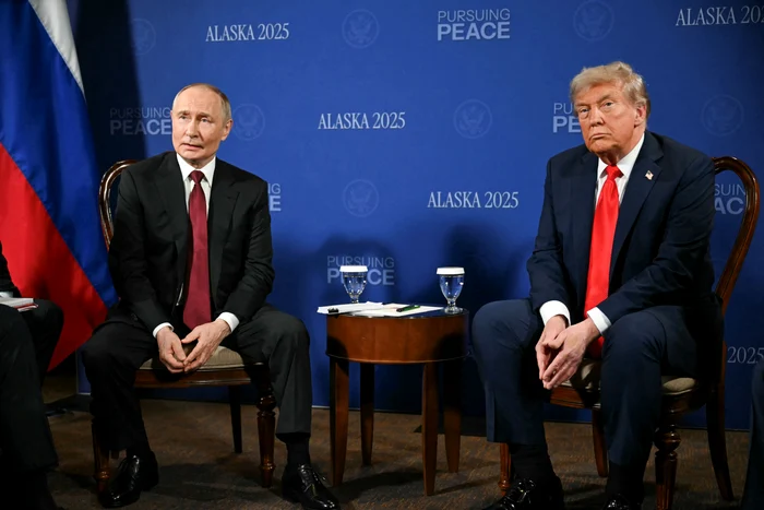 Donald Trump și Vladimir Putin, în Alaska. FOTO AFP