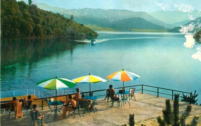 Lacul Cinciș în anii '70. Ilustrată.