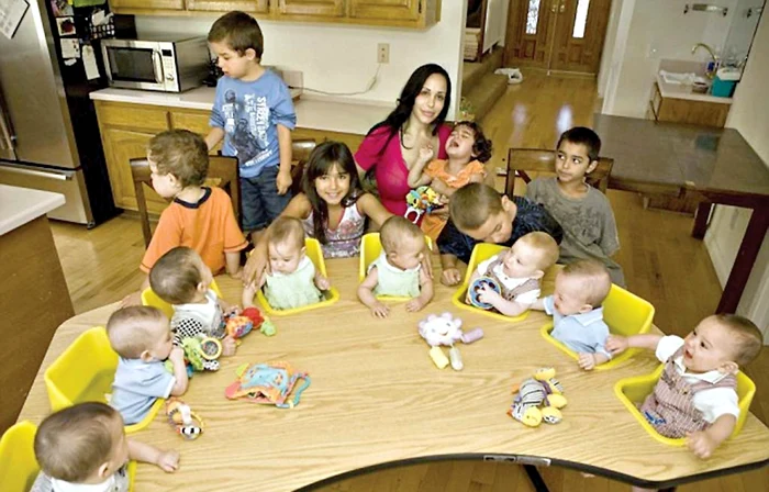 Nada Suleman a născut opt copii în ianuarie 2009