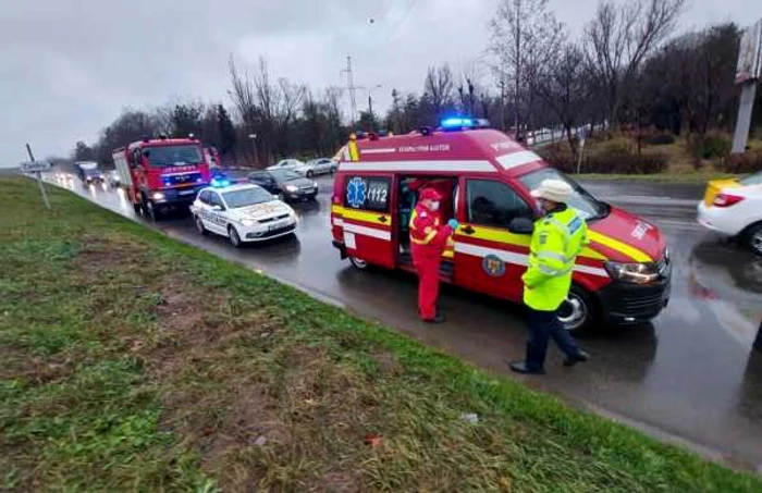 Accidentul a avut loc pe DN2A FOTO ISU Ialomiţa