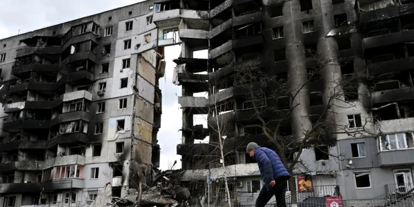 Dezastru Borodianka Ucraina - 5 apr 2022 / FOTO AFP