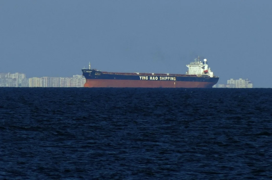 Una dintre navele cargo care transportă produse agricole și oțel din Ucraina FOTO EPE EFE