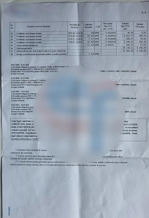 Factură uriaşă la curent pentru o codleancă FOTO observatornews