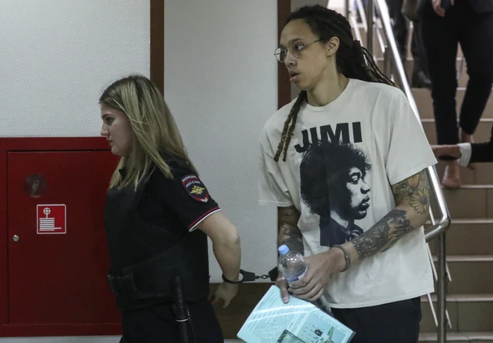 Baschetbalista Brittney Griner este reţinută în Rusia                                                FOTO EPA-EFE