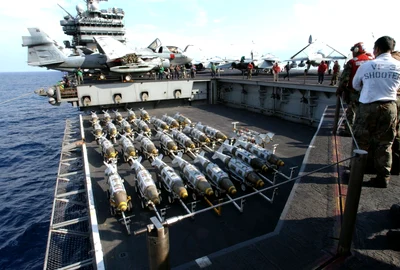 Portavion american in Marea Mediterana FOTO Getty Images