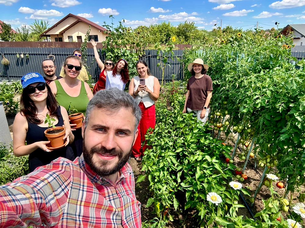 La primul atelier de grădinărit.