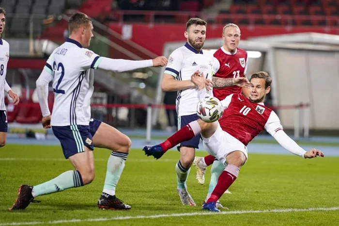 Schaub a restabilit egalitatea în meciul Austria - Irlanda de NordFoto: Guliver/ GettyImages