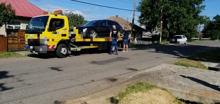 Autoturismul a fost confiscat FOTO Poliția Neamț