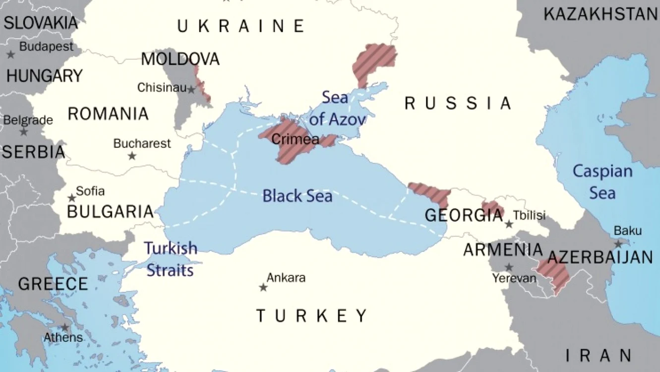 Harta Mării Negre. Sursa: SIPRI