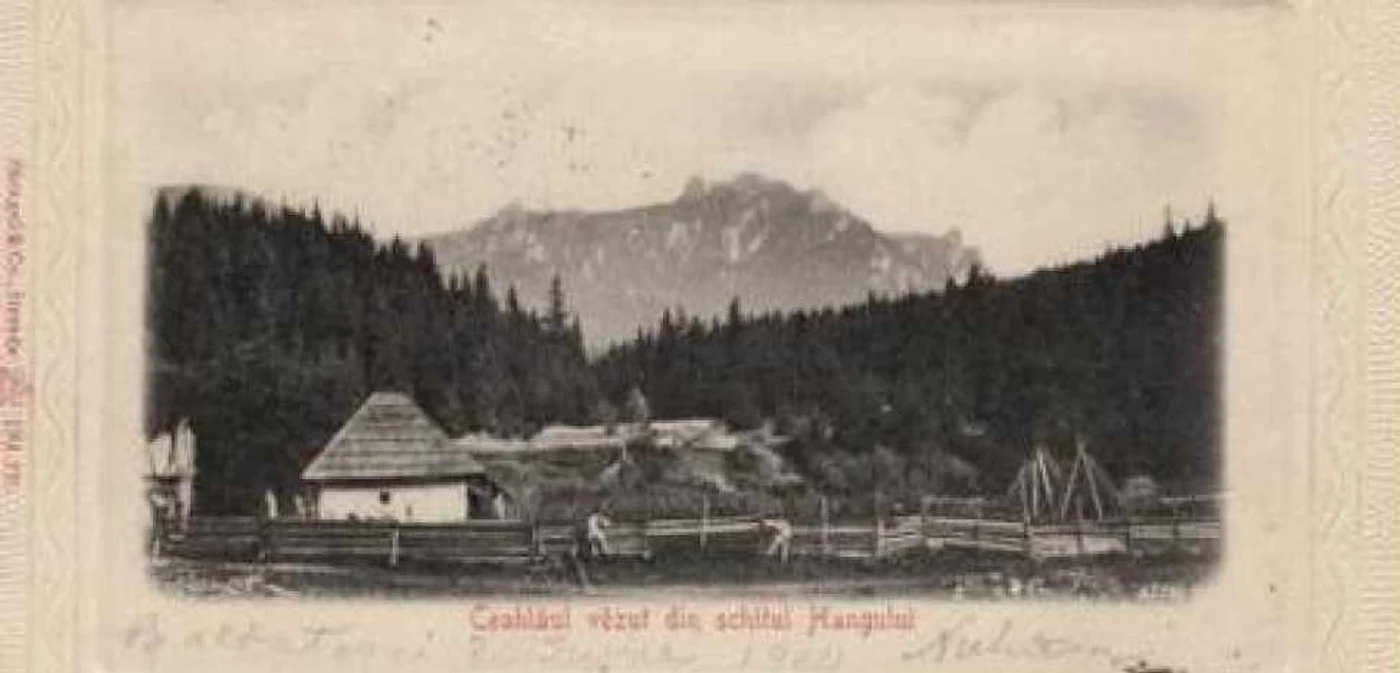 Prima carte poştală cu Ceahlăul, editor Stengel & Co Dresda FOTO: Colecţia Viorel Nicolau