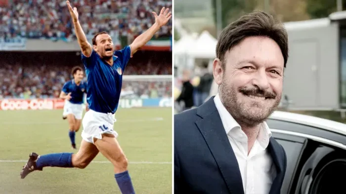 Toto Schillachi, atacantul naționalei Italiei. Foto The Irish Sun 