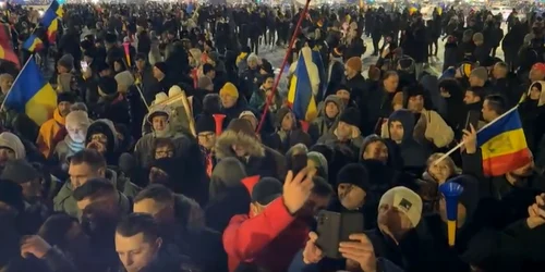 proteste capitala foto captura FB George simion png