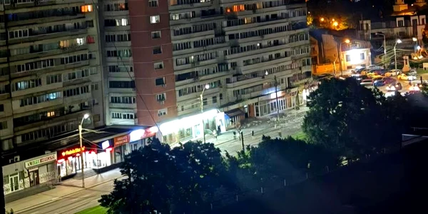 Drona căzuta pe un bloc din Galați jpeg