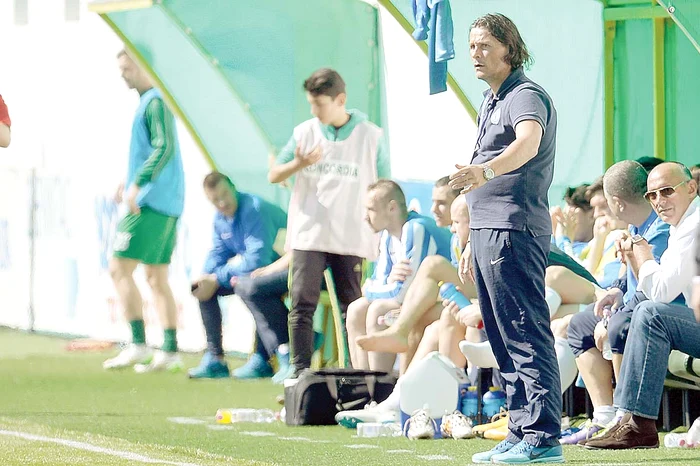 Italianul Nicolo Napoli este singurul antrenor străin din campionatul românFoto: Mediafax