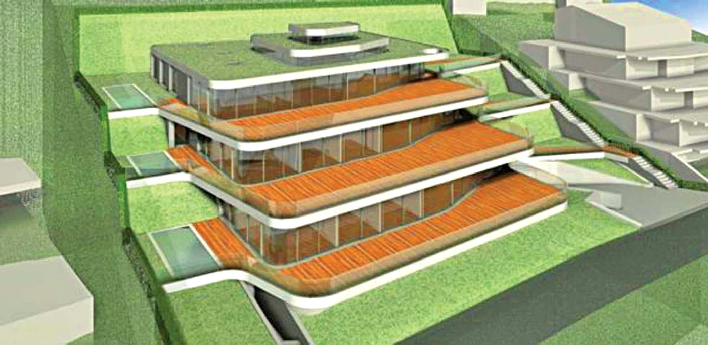 Aşa arăta macheta originală a proiectului construcţiei