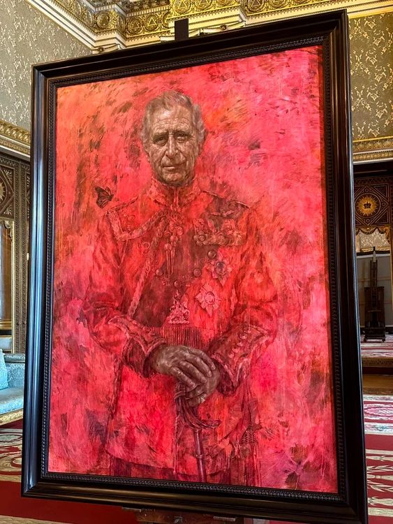 Primul portret oficial al Regelui Charles al III-lea FOTO X (Twitter)