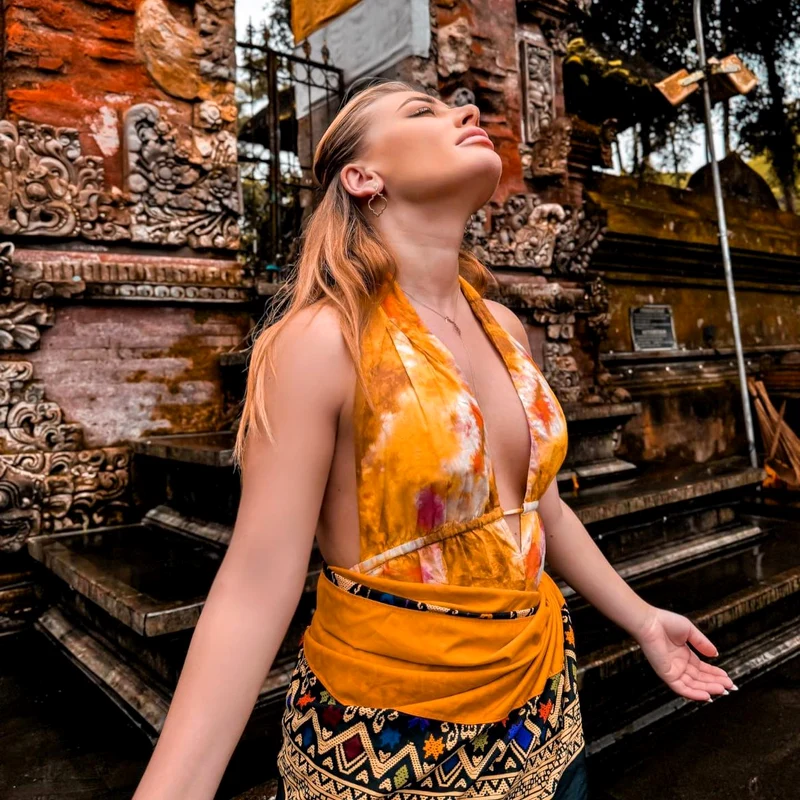 Irina Baianț în Bali. FOTO: Instagram