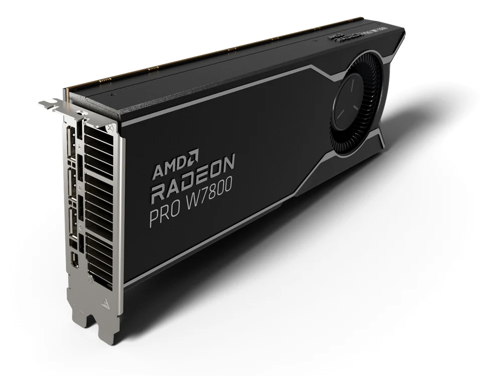 Placă grafică AMD Radeon PRO W7800.