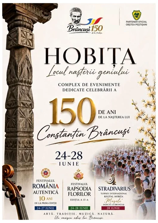 Evenimente dedicate celebrării a 150 de ani de la nașterea lui Constantin Brâncuși, în satul natal al marelui sculptor