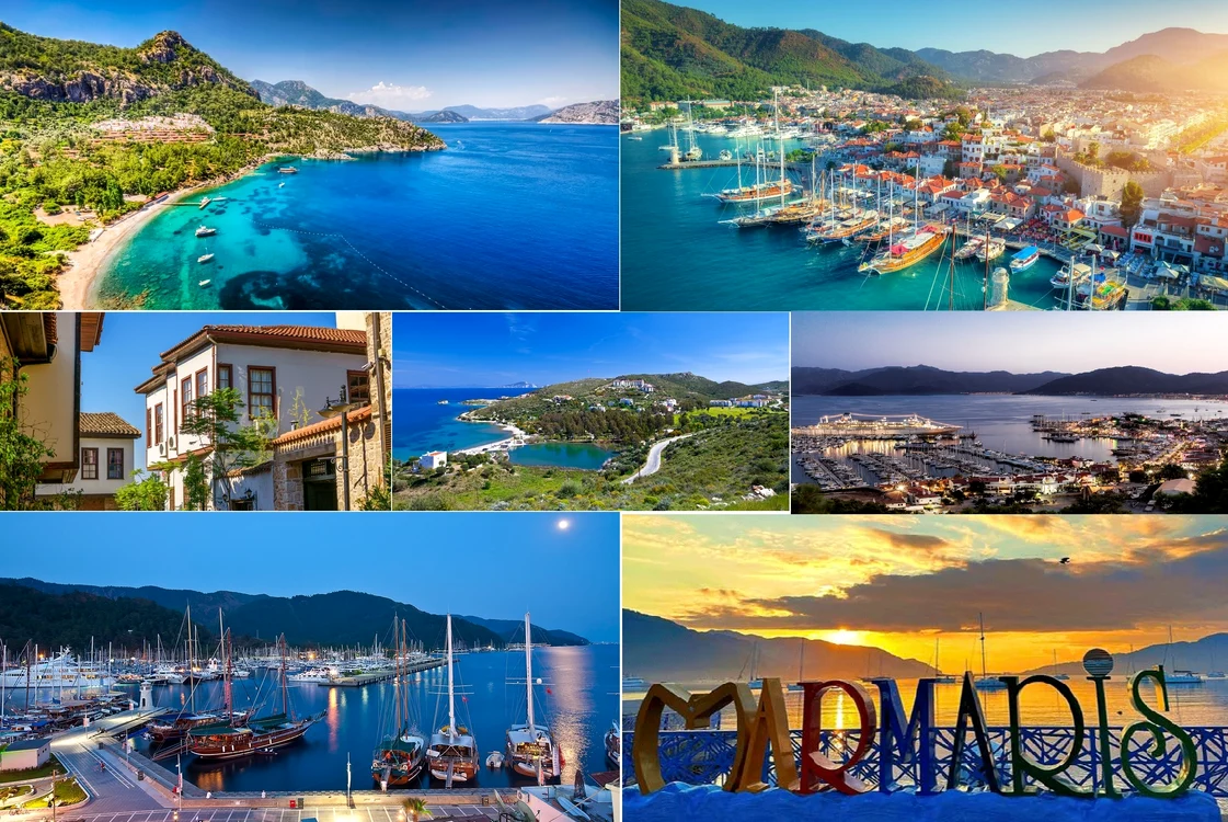 Marmaris Turcia - Paradisul de la locul de întâlnire al Mării Egee cu Mediterana Foto Colaj 