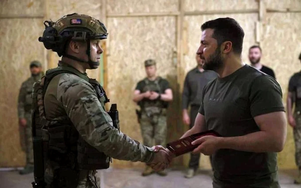 Maiorul  Oleh Șiriaiev, decorat recent cu titlul de „Erou al Ucrainei”/FOTO:X